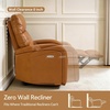 image:imageMCombo Zero Wall Recliner Chair Power Wall Hugger Recliner with USB amp TypeC Dual Charge Ports for Small Space Living Room RV PR644 Dark GreyCognac Brown