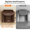 image:imageMCombo Zero Wall Recliner Chair Power Wall Hugger Recliner with USB amp TypeC Dual Charge Ports for Small Space Living Room RV PR644 Dark GreyDark Brown
