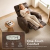 image:imageMCombo Zero Wall Recliner Chair Power Wall Hugger Recliner with USB amp TypeC Dual Charge Ports for Small Space Living Room RV PR644 Dark GreyDark Brown