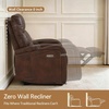 image:imageMCombo Zero Wall Recliner Chair Power Wall Hugger Recliner with USB amp TypeC Dual Charge Ports for Small Space Living Room RV PR644 Dark GreyDark Brown