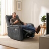 image:imageMCombo Zero Wall Recliner Chair Power Wall Hugger Recliner with USB amp TypeC Dual Charge Ports for Small Space Living Room RV PR644 Dark GreyDark Grey