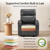 image:imageMCombo Zero Wall Recliner Chair Power Wall Hugger Recliner with USB amp TypeC Dual Charge Ports for Small Space Living Room RV PR644 Dark GreyDark Grey