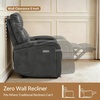 image:imageMCombo Zero Wall Recliner Chair Power Wall Hugger Recliner with USB amp TypeC Dual Charge Ports for Small Space Living Room RV PR644 Dark GreyDark Grey