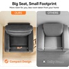 image:imageMCombo Zero Wall Recliner Chair Power Wall Hugger Recliner with USB amp TypeC Dual Charge Ports for Small Space Living Room RV PR644 Dark GreyDark Grey