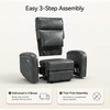 image:imageMCombo Zero Wall Recliner Chair Power Wall Hugger Recliner with USB amp TypeC Dual Charge Ports for Small Space Living Room RV PR644 Dark GreyDark Grey