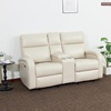 image:imageMCombo Zero Wall Recliner Loveseat 2Seat Power Wall Hugger Sofa with USB amp TypeC Charge Ports for Small Space Living Room RV Faux Leather PR646 Dark Grey LoveseatBeige