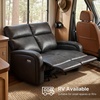 image:imageMCombo Zero Wall Recliner Loveseat 2Seat Power Wall Hugger Sofa with USB amp TypeC Charge Ports for Small Space Living Room RV Faux Leather PR646 Dark Grey LoveseatDark Grey