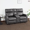 image:imageMCombo Zero Wall Recliner Loveseat 2Seat Power Wall Hugger Sofa with USB amp TypeC Charge Ports for Small Space Living Room RV Faux Leather PR646 Dark Grey LoveseatDark Grey