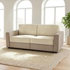 image:imageMCombo 116 Oversized Sectional Couch Sofa with Storage Ottoman PetFriendly Cloud Couch with FSC Certified 26 Deep Seat Sofa for Living Room Chenille S6366 GreyCream