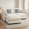 image:imageMCombo 152 Oversized Cloud Sectional Couch Sectional Sofa with FSC Certified U Shaped Couch with Ottoman for Living Room Chenille S0701 BeigeBeige