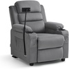 image:imageMCombo Bigger Kids Recliner for Ages 5 Teens Recliner with iPad Stand Child Reclining Chair with Cup Holders CamouflageDark Grey