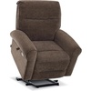 image:imageMCombo Dual Motor Power Lift Recliner Chair with Massage and Heat for Elderly USB Ports Lay Flat Fabric 7666 BeigeDark Brown