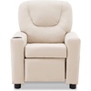 image:imageMCombo Kids Recliner Chair with Cup Holders for Boys and Girls RoomArmrest Sofa Couch with Cup Holder for ToddlersFaux Leather 7240 PinkWhite