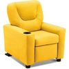 image:imageMCombo Kids Recliner Chair with Cup Holders for Boys and Girls RoomArmrest Sofa Couch with Cup Holder for ToddlersFaux Leather 7240 PinkYellow