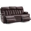 image:imageMCombo Power Reclining Sofa with Heat and VibrationUSB Ports Cup Holders3Seat Dual Recliner Sofa for Living Room 6077 Cream White 3 SeaterDark Brown