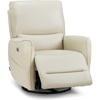 image:imageMCombo Power Swivel Rocker Recliner with Lumbar Support Faux Leather Electric Nursery Glider Recliner Chair for Adults 6922 Cream WhiteCream White