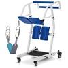 image:imageMCombo Stand Assist Patient Lift with Transfer Belt Patient Transport Unit for Home Care and Elderly Use 400lbs Capacity STA446 Navy BlueNavy Blue
