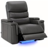 image:imageMCombo Triple Motors Power Recliner Chair with Power Headrest amp Lumbar Support for Living Room Home Theater Seating with Armrest Storage Tray Table and Dual Charging Ports HTS708 GreyGrey