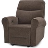 image:imageMCombo Wall Hugger Power Recliner Chair for Small Spaces Living Room RV USB amp TypeC Charging Ports Extra Wide 24 Seat Rolled Arm Electric Reclining Chair PetFriendly Fabric PR630 Dark BrownDark Brown