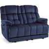 image:imageMCombo Zero Gravity Power Recliner Sofa with Drop Down Table Heat and Vibration Massage 3 Seater Dual Reclining Couch with USB Ports Cup Holders for Living Room Fabric RS6236 GreyNavy Blue
