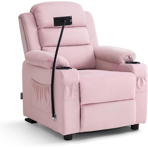 image:imageMCombo Bigger Kids Recliner for Ages 5 Teens Recliner with iPad Stand Child Reclining Chair with Cup Holders CamouflagePink