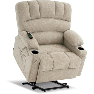 image:imageMCombo Oversized Power Lift Recliner Chair for Elderly Lift Chair with Heat and Massage Lift Recliner for Big and Tall Cup Holders USB amp Type C Ports Fabric R7092 Beige OversizeBeige