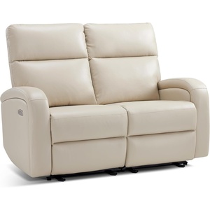 image:imageMCombo Zero Wall Recliner Loveseat 2Seat Power Wall Hugger Sofa with USB amp TypeC Charge Ports for Small Space Living Room RV Faux Leather PR646 Dark Grey LoveseatBeige