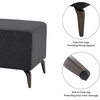 image:imageBarberPub Waiting Room Chairs Salon Furniture Office Reception Bench Ottoman Bench Lobby Guest Chairs for Entryway Store Faux Leather W704 Dark GreyDark Grey