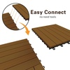 image:imageMCombo 10 Pieces Patio Wood Deck Tiles 12 x 12 inches Interlocking Flooring Oiled Finish for Outdoor Balcony and Backyard Light BrownLight Brown