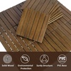 image:imageMCombo 10 Pieces Patio Wood Deck Tiles 12 x 12 inches Interlocking Flooring Oiled Finish for Outdoor Balcony and Backyard Light BrownLight Brown