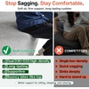 image:imageMCombo 105 Boneless Couches for Living Room Cloud Couch Modular Sectional Sofa Bed Convertible Sleeper Sofa With Latexlike Cushion amp Throw Pillow No assembly required Chenille Fabric 8512 GreyGrey