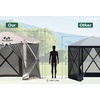 image:imageMCombo 10x10ft 5Sided PopUp Gazebo Tent Only Screened Outdoor Shelter with Netting Quick Setup Patio Pavilion No Wind Panels Included 1024 Silver Gray 10x10ft PopUp Gazebo Tent OnlyTan