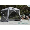 image:imageMCombo 10x10ft 5Sided PopUp Gazebo Tent Only Screened Outdoor Shelter with Netting Quick Setup Patio Pavilion No Wind Panels Included 1024 Silver Gray 10x10ft PopUp Gazebo Tent OnlySilver Gray