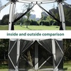 image:imageMCombo 10x10ft 5Sided PopUp Gazebo Tent Only Screened Outdoor Shelter with Netting Quick Setup Patio Pavilion No Wind Panels Included 1024 Silver Gray 10x10ft PopUp Gazebo Tent OnlySilver Gray