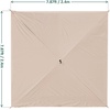 image:imageMCombo 10x10ft 5Sided PopUp Gazebo Tent Only Screened Outdoor Shelter with Netting Quick Setup Patio Pavilion No Wind Panels Included 1024 Silver Gray 10x10ft PopUp Gazebo Tent OnlyTan
