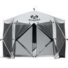 image:imageMCombo 10x10ft 5Sided PopUp Gazebo Tent Only Screened Outdoor Shelter with Netting Quick Setup Patio Pavilion No Wind Panels Included 1024 Silver Gray 10x10ft PopUp Gazebo Tent OnlySilver Gray