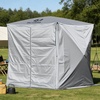image:imageMCombo 10x10ft 5Sided PopUp Gazebo Tent Only Screened Outdoor Shelter with Netting Quick Setup Patio Pavilion No Wind Panels Included 1024 Silver Gray 10x10ft PopUp Gazebo Tent OnlySilver Gray