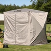 image:imageMCombo 10x10ft 5Sided PopUp Gazebo Tent Only Screened Outdoor Shelter with Netting Quick Setup Patio Pavilion No Wind Panels Included 1024 Silver Gray 10x10ft PopUp Gazebo Tent OnlyTan