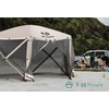 image:imageMCombo 10x10ft 5Sided PopUp Gazebo Tent Only Screened Outdoor Shelter with Netting Quick Setup Patio Pavilion No Wind Panels Included 1024 Silver Gray 10x10ft PopUp Gazebo Tent OnlyTan