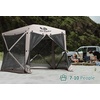 image:imageMCombo 10x10ft 5Sided PopUp Gazebo Tent Only Screened Outdoor Shelter with Netting Quick Setup Patio Pavilion No Wind Panels Included 1024 Silver Gray 10x10ft PopUp Gazebo Tent OnlyTan