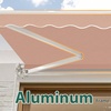image:imageMCombo 115x95 Feet Manual Retractable Patio Door Window Awning Sunshade Shelter Outdoor Canopy 1210 Green 115L x 95WBeige