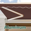 image:imageMCombo 115x95 Feet Manual Retractable Patio Door Window Awning Sunshade Shelter Outdoor Canopy 1210 Green 115L x 95WCoffee Brown