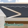image:imageMCombo 115x95 Feet Manual Retractable Patio Door Window Awning Sunshade Shelter Outdoor Canopy 1210 Green 115L x 95WGray