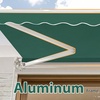 image:imageMCombo 115x95 Feet Manual Retractable Patio Door Window Awning Sunshade Shelter Outdoor Canopy 1210 Green 115L x 95WGreen
