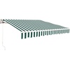 image:imageMCombo 115x95 Feet Manual Retractable Patio Door Window Awning Sunshade Shelter Outdoor Canopy 1210 Green 115L x 95WGreen with White Stripes