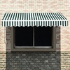 image:imageMCombo 115x95 Feet Manual Retractable Patio Door Window Awning Sunshade Shelter Outdoor Canopy 1210 Green 115L x 95WGreen with White Stripes