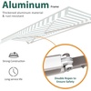 image:imageMCombo 115x95 Feet Manual Retractable Patio Door Window Awning Sunshade Shelter Outdoor Canopy 1210 Green 115L x 95WGreen with White Stripes