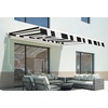 image:imageMCombo 115x95 Feet Manual Retractable Patio Door Window Awning Sunshade Shelter Outdoor Canopy 1210 Green 115L x 95WWhite with Black Stripes