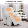 image:imageMCombo 180 Lay Flat Power Lift Recliner Chair for Elderly Dual Motor Lift Chair with FullBody Heating for Sleeping Extra Wide SeatImitation Rabbit Fur R7123 Light GreyWhite