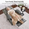 image:imageMCombo 180 Lay Flat Power Lift Recliner Chair for Elderly Dual Motor Lift Chair with FullBody Heating for Sleeping Extra Wide SeatImitation Rabbit Fur R7123 Light GreyDark Grey